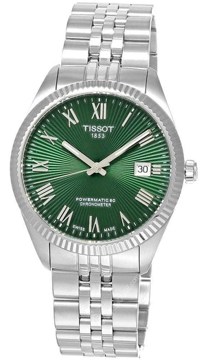Buy Shop Tissot Ballade Powermatic 80 COSC Green Dial Silver Steel Strap Watch for Men - T156.408.11.093.00 USA Online