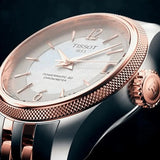 Buy Shop Tissot Ballade Powermatic 80 Cosc Mother of Pearl Dial Two Tone Steel Strap Watch For Women - T108.208.22.117.01 USA Online