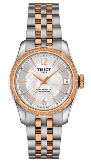 Buy Shop Tissot Ballade Powermatic 80 Cosc Mother of Pearl Dial Two Tone Steel Strap Watch For Women - T108.208.22.117.01 USA Online