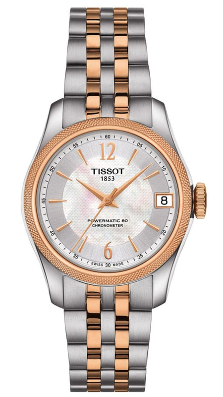 Buy Shop Tissot Ballade Powermatic 80 Cosc Mother of Pearl Dial Two Tone Steel Strap Watch For Women - T108.208.22.117.01 USA Online