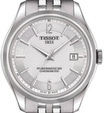 Buy Shop Tissot Ballade Powermatic 80 Cosc Silver Dial Silver Steel Strap Watch For Men - T108.408.11.037.00 USA Online