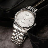 Buy Shop Tissot Ballade Powermatic 80 COSC Silver Dial Silver Steel Strap Watch for Men - T156.408.11.033.00 USA Online