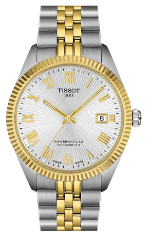Buy Shop Tissot Ballade Powermatic 80 Cosc Silver Dial Two Tone Steel Strap Watch for Men - T156.408.22.033.00 USA Online