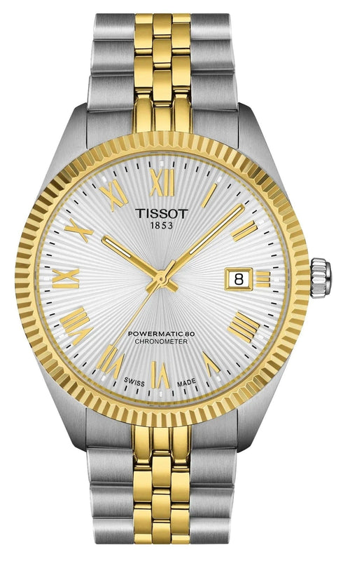 Buy Shop Tissot Ballade Powermatic 80 Cosc Silver Dial Two Tone Steel Strap Watch for Men - T156.408.22.033.00 USA Online