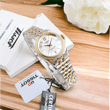 Buy Shop Tissot Ballade Powermatic 80 Mother of Pearl Silver Dial Two Tone Steel Strap Watch For Women - T108.208.22.117.00 USA Online