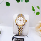 Buy Shop Tissot Ballade Powermatic 80 Mother of Pearl Silver Dial Two Tone Steel Strap Watch For Women - T108.208.22.117.00 USA Online