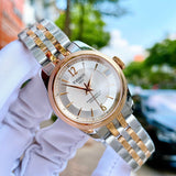 Buy Shop Tissot Ballade Powermatic 80 Mother of Pearl Silver Dial Two Tone Steel Strap Watch For Women - T108.208.22.117.00 USA Online