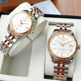 Buy Shop Tissot Ballade Powermatic 80 Mother of Pearl Silver Dial Two Tone Steel Strap Watch For Women - T108.208.22.117.00 USA Online