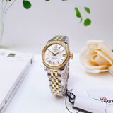 Buy Shop Tissot Ballade Powermatic 80 Mother of Pearl Silver Dial Two Tone Steel Strap Watch For Women - T108.208.22.117.00 USA Online