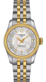 Buy Shop Tissot Ballade Powermatic 80 Mother of Pearl Silver Dial Two Tone Steel Strap Watch For Women - T108.208.22.117.00 USA Online