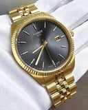 Buy Shop Tissot Ballade Quartz Black Dial Gold Steel Strap Watch for Men - T156.410.33.051.00 USA Online