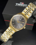 Buy Shop Tissot Ballade Quartz Black Dial Gold Steel Strap Watch for Men - T156.410.33.051.00 USA Online
