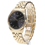 Buy Shop Tissot Ballade Quartz Black Dial Gold Steel Strap Watch for Men - T156.410.33.051.00 USA Online