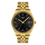 Buy Shop Tissot Ballade Quartz Black Dial Gold Steel Strap Watch for Men - T156.410.33.051.00 USA Online