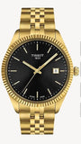 Buy Shop Tissot Ballade Quartz Black Dial Gold Steel Strap Watch for Men - T156.410.33.051.00 USA Online