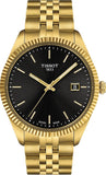 Buy Shop Tissot Ballade Quartz Black Dial Gold Steel Strap Watch for Men - T156.410.33.051.00 USA Online