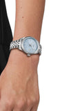 Buy Shop Tissot Ballade Quartz Blue Dial Silver Steel Strap Watch for Women - T156.210.11.351.00 USA Online
