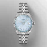 Buy Shop Tissot Ballade Quartz Blue Dial Silver Steel Strap Watch for Women - T156.210.11.351.00 USA Online