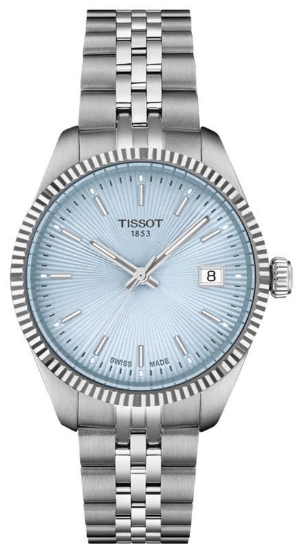 Buy Shop Tissot Ballade Quartz Blue Dial Silver Steel Strap Watch for Women - T156.210.11.351.00 USA Online