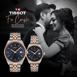 Buy Shop Tissot Ballade Quartz Blue Dial Two Tone Steel Strap Watch for Men - T156.410.22.041.00 USA Online