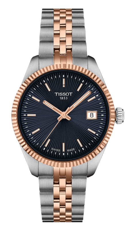 Buy Shop Tissot Ballade Quartz Blue Dial Two Tone Steel Strap Watch for Women - T156.210.22.041.00 USA Online