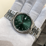 Buy Shop Tissot Ballade Quartz Green Dial Silver Steel Strap Watch for Men - T156.410.11.091.00 USA Online