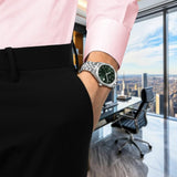 Buy Shop Tissot Ballade Quartz Green Dial Silver Steel Strap Watch for Men - T156.410.11.091.00 USA Online