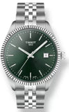 Buy Shop Tissot Ballade Quartz Green Dial Silver Steel Strap Watch for Men - T156.410.11.091.00 USA Online