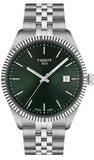 Buy Shop Tissot Ballade Quartz Green Dial Silver Steel Strap Watch for Men - T156.410.11.091.00 USA Online
