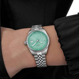 Buy Shop Tissot Ballade Quartz Green Dial Silver Steel Strap Watch for Women - T156.210.11.091.00 USA Online