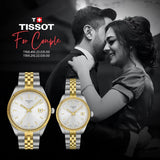 Buy Shop Tissot Ballade Quartz Silver Dial Two Tone Steel Strap Watch for Men - T156.410.22.031.00 USA Online