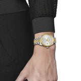 Buy Shop Tissot Ballade Quartz Silver Dial Two Tone Steel Strap Watch for Women - T156.210.22.031.00 USA Online