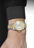 Buy Shop Tissot Ballade Quartz Silver Dial Two Tone Steel Strap Watch for Women - T156.210.22.031.00 USA Online