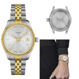 Buy Shop Tissot Ballade Quartz Silver Dial Two Tone Steel Strap Watch for Women - T156.210.22.031.00 USA Online