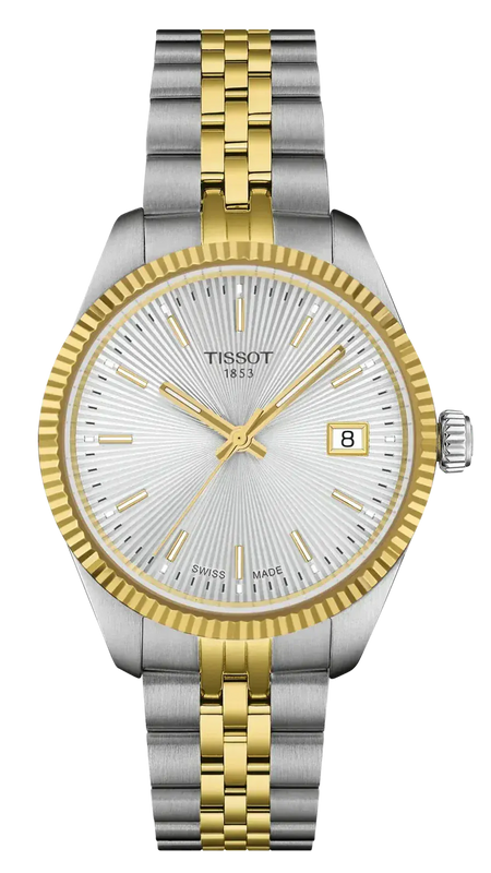 Buy Shop Tissot Ballade Quartz Silver Dial Two Tone Steel Strap Watch for Women - T156.210.22.031.00 USA Online