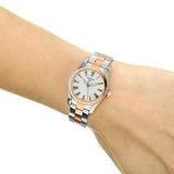 Buy Shop Tissot T Wave Mother of Pearl Dial Two Tone Steel Strap Watch For Women - T112.210.22.113.01 USA Online