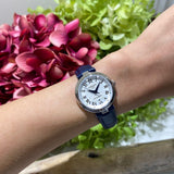 Buy Shop Tissot Bellissima Automatic Silver Dial Blue Leather Strap Watch For Women - T126.207.16.013.00 USA Online