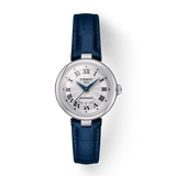 Buy Shop Tissot Bellissima Automatic Silver Dial Blue Leather Strap Watch For Women - T126.207.16.013.00 USA Online