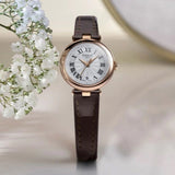 Buy Shop Tissot Bellissima Automatic Silver Dial Brown Leather Strap Watch For Women - T126.207.36.013.00 USA Online