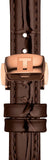 Buy Shop Tissot Bellissima Automatic Silver Dial Brown Leather Strap Watch For Women - T126.207.36.013.00 USA Online