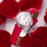 Buy Shop Tissot Bellissima Small Lady Diamonds Mother of Pearl Dial Red Leather Strap Watch For Women - T126.010.66.113.00 USA Online