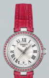 Buy Shop Tissot Bellissima Small Lady Diamonds Mother of Pearl Dial Red Leather Strap Watch For Women - T126.010.66.113.00 USA Online