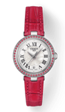Buy Shop Tissot Bellissima Small Lady Diamonds Mother of Pearl Dial Red Leather Strap Watch For Women - T126.010.66.113.00 USA Online