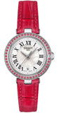 Buy Shop Tissot Bellissima Small Lady Diamonds Mother of Pearl Dial Red Leather Strap Watch For Women - T126.010.66.113.00 USA Online