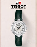 Buy Shop Tissot Bellissima Small Lady Mother of Pearl Dial Green Leather Strap Watch for Women - T126.010.16.113.02 USA Online