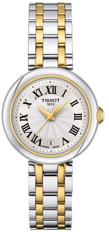 Buy Shop Tissot Bellissima Small Lady Mother of Pearl Dial Two Tone Steel Strap Watch For Women - T126.010.22.013.00 USA Online