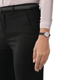Buy Shop Tissot Bellissima Small Lady Silver Dial Black Leather Strap Watch For Women - T126.010.16.013.00 USA Online