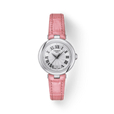 Buy Shop Tissot Bellissima Small Lady Silver Dial Pink Leather Strap Watch For Women - T126.010.16.013.01 USA Online