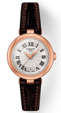 Buy Shop Tissot Bellissima Small Lady White Dial Brown Leather Strap Watch For Women - T126.010.36.013.00 USA Online