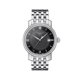 Buy Shop Tissot Bridgeport Black Dial Silver Steel Strap Watch For Women - T097.010.11.058.00 USA Online
